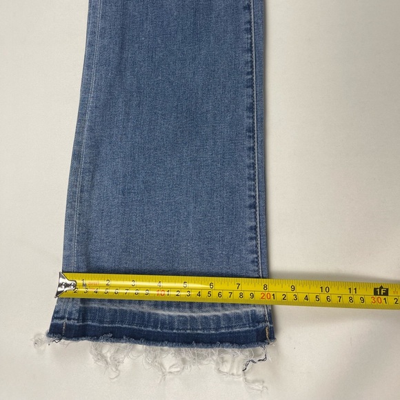 Prosperity Mid Rise Frayed Hem Trouser Bootcut Jeans. size 28 - Picture 9 of 11